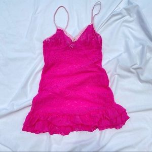 Victoria’s Secret pink baby doll lace size small